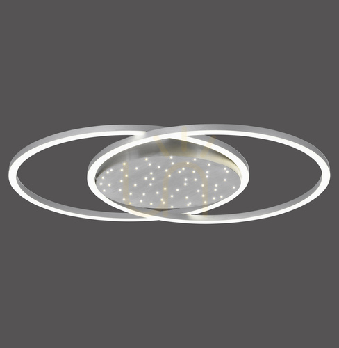 Prüfen Plafond YUKI 6025-55 Silber 3xLED