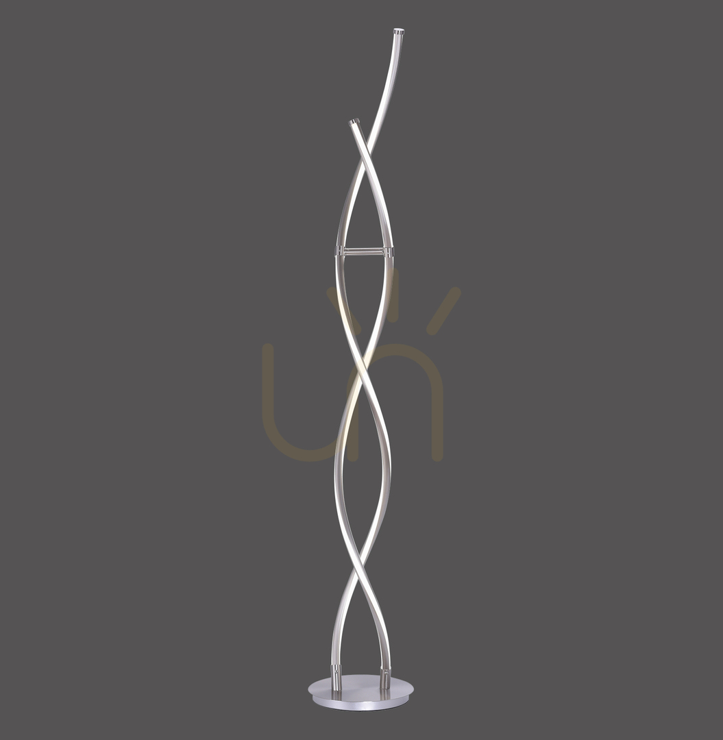 Q-MALINA Stehleuchte 439-55 Silber 2xLED