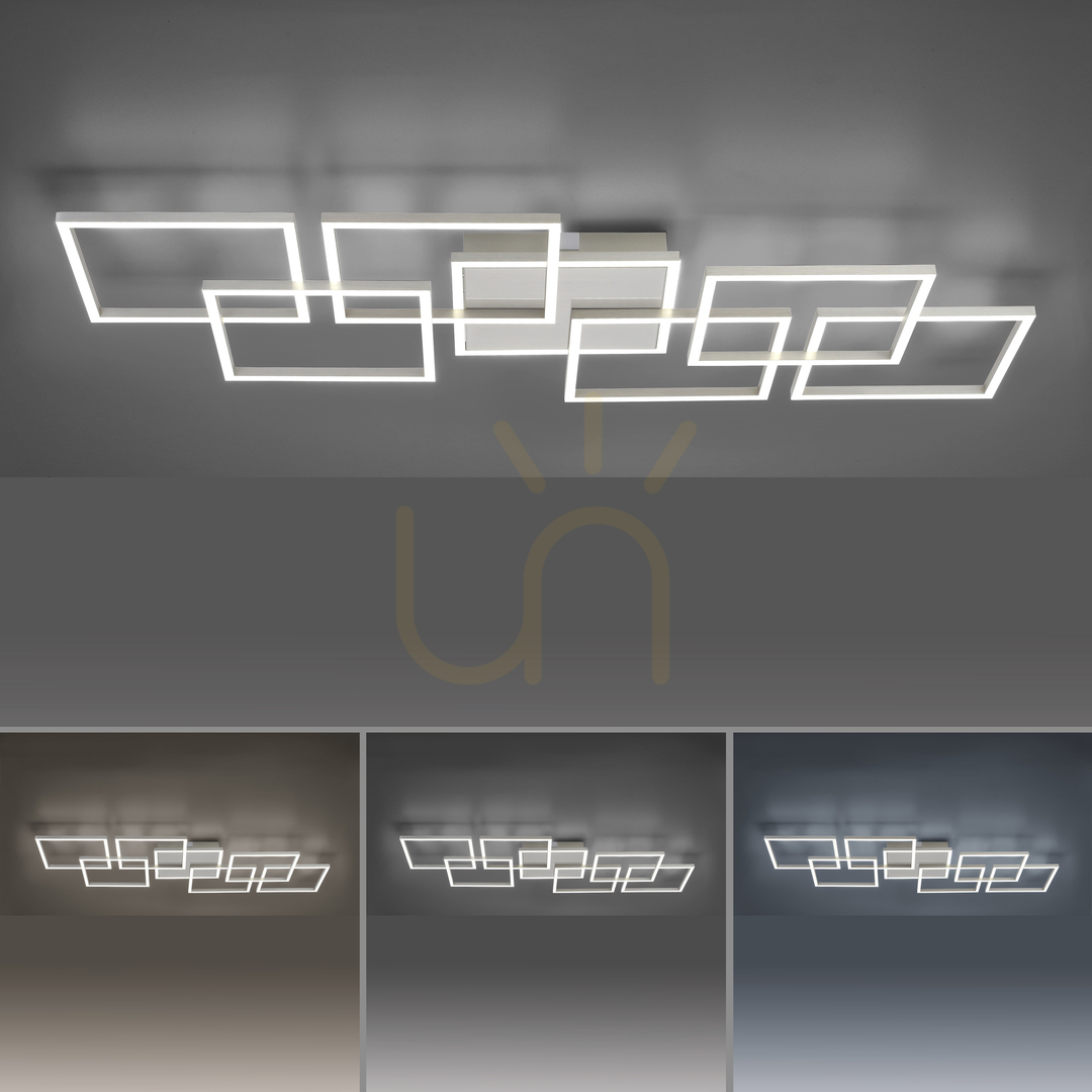 Zeige Plafond Q-INIGO 6014-55 Silber 7xLED Plafond Q-INIGO 6014-55 Silber 7xLED