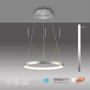 HOOP Hängeleuchte 2851-95 Silber 1xLED small 10