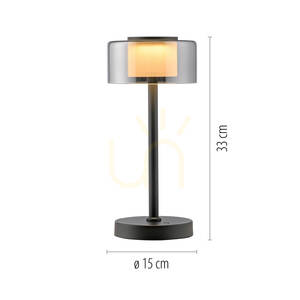 RIKA Akku-Tischleuchte 4111-18 Schwarz LED small 6