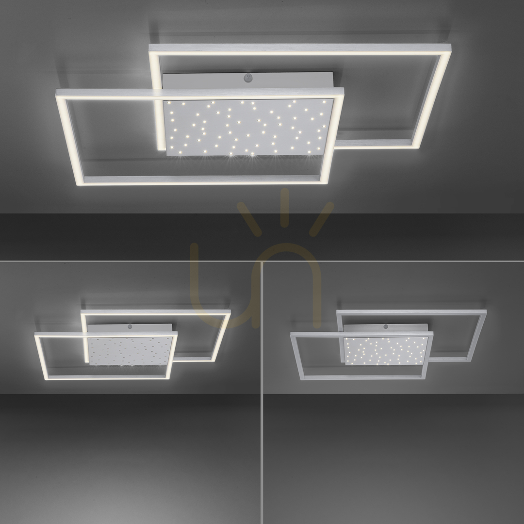 Vorschau Plafond YUKI 6024-55 Silber 3xLED Plafond YUKI 6024-55 Silber 3xLED