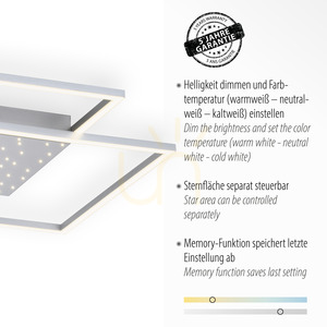 Plafond YUKI 6024-55 Silber 3xLED 3 Plafond YUKI 6024-55 Silber 3xLED small 3