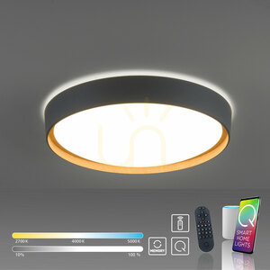 Plafond Q-EMILIA 6118-15 Grau 1xLED 12 Plafond Q-EMILIA 6118-15 Grau 1xLED small 12