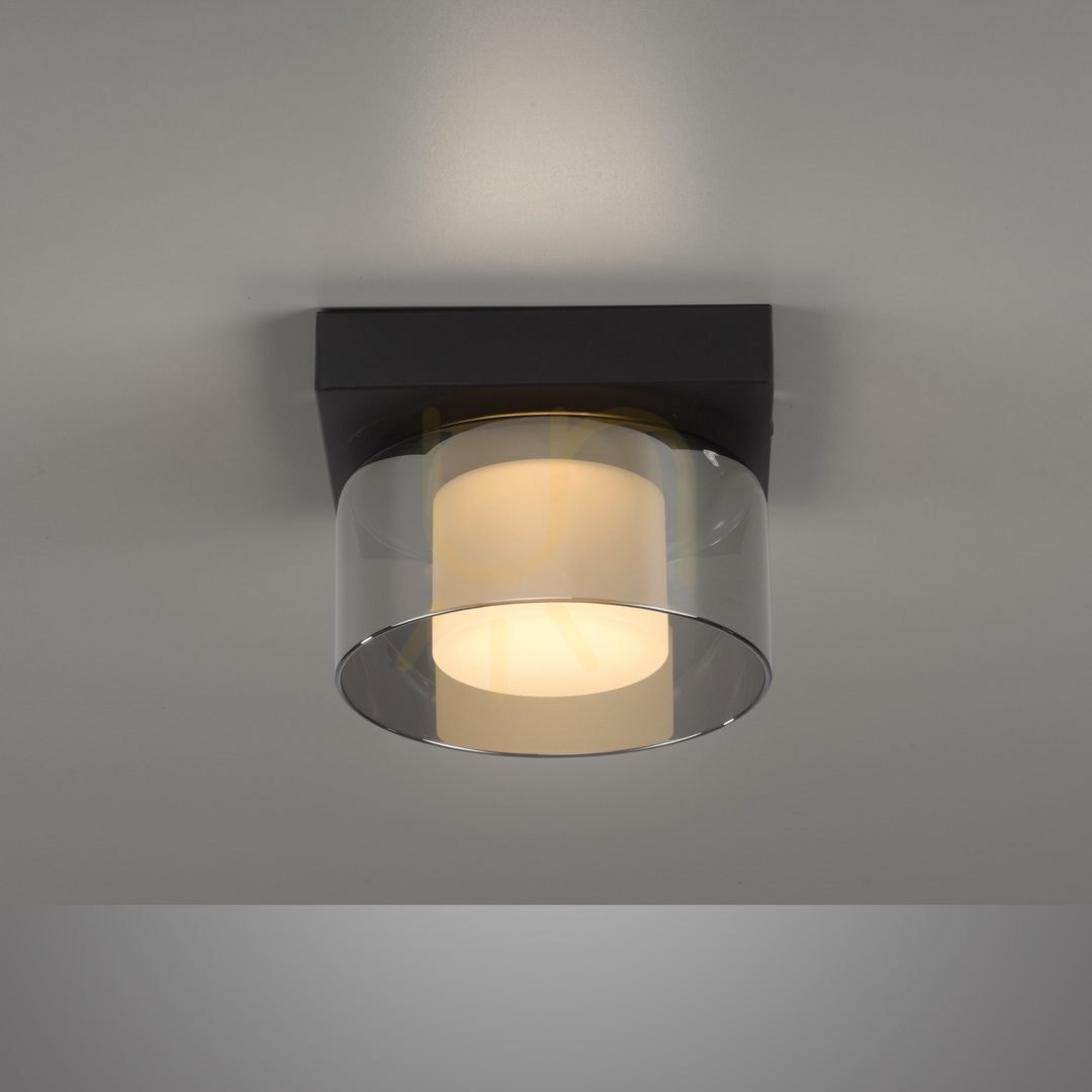 Prüfen Plafond RIKA 6162-18 Schwarz 1xLED Plafond RIKA 6162-18 Schwarz 1xLED