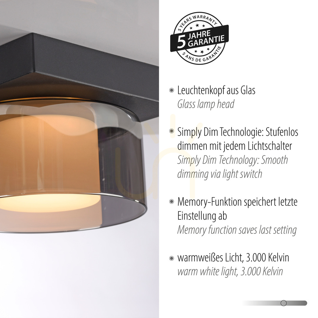 Zeige Plafond RIKA 6162-18 Schwarz 1xLED Plafond RIKA 6162-18 Schwarz 1xLED