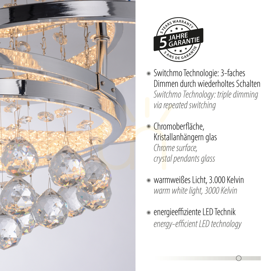 Zeige Plafond ROTAZO 6267-17 Chrom 1xLED Plafond ROTAZO 6267-17 Chrom 1xLED