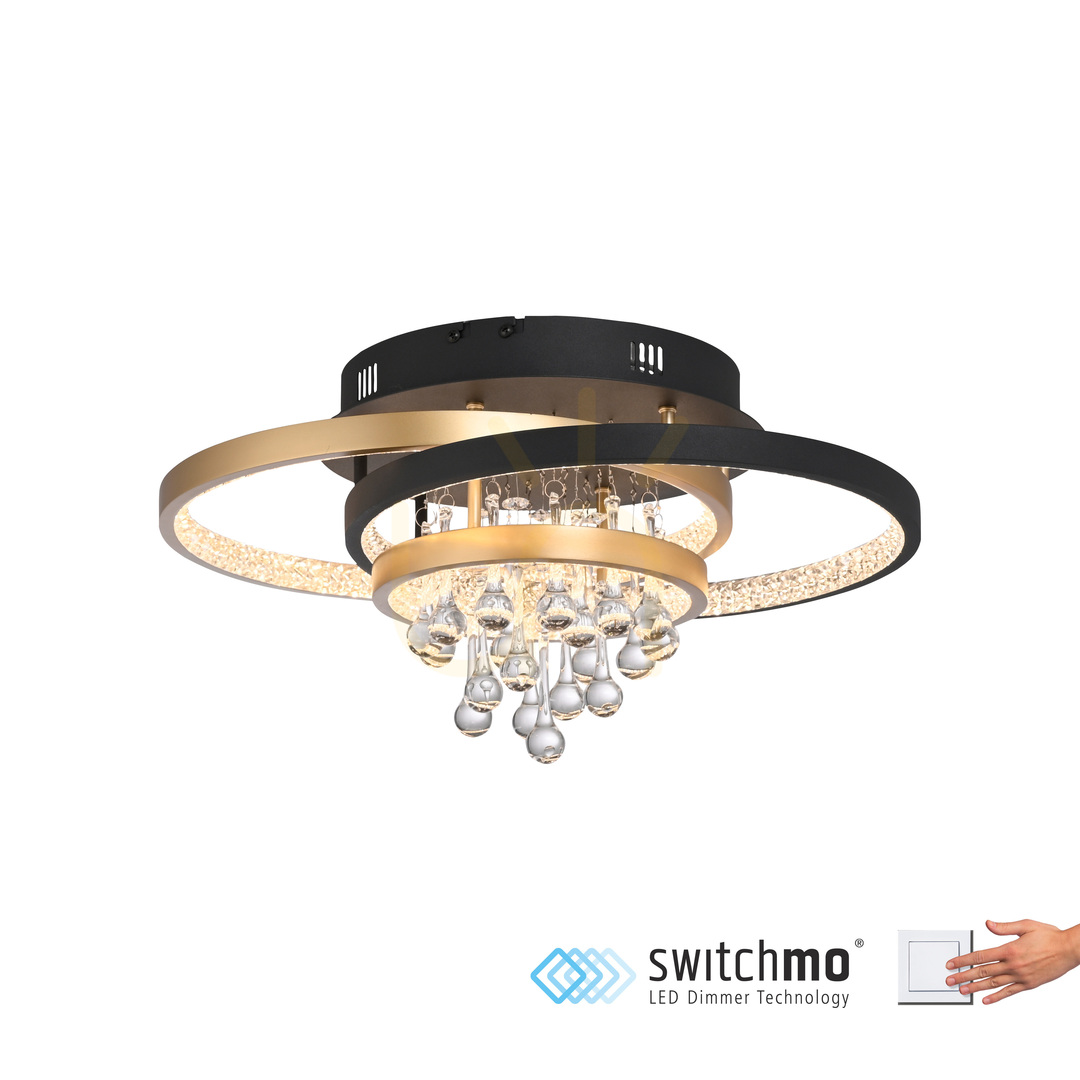 Aussicht Plafond ROTAZO 6267-68 Schwarz 1xLED Plafond ROTAZO 6267-68 Schwarz 1xLED