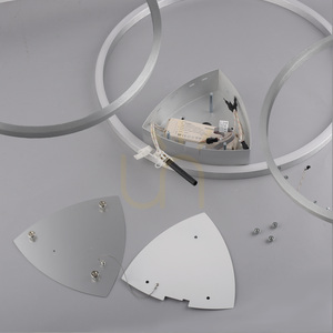Q-KATE plafond 6579-95 Silber 3xLED small 12