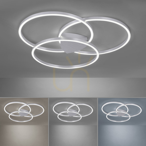 Q-KATE plafond 6579-95 Silber 3xLED small 4