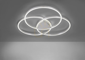 Q-KATE plafond 6579-95 Silber 3xLED small 9