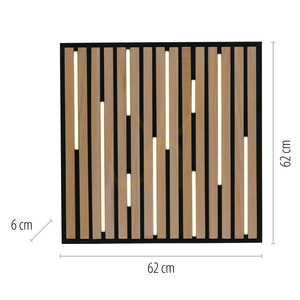 Wandleuchte Q-AKUSTIK 6423-79 Holz 1xLED small 8