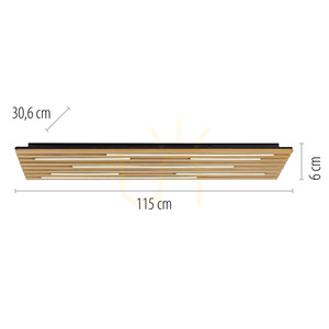 Wandleuchte Q-AKUSTIK 6422-79 Holz 1xLED small 8