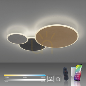 Wandleuchte Q-PIATO 8007-70 Multicolor 3xLED small 13