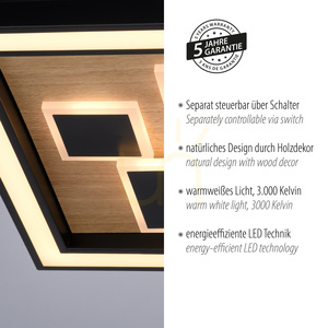 Plafond ELIZA 6283-79 Schwarz 1xLED small 4