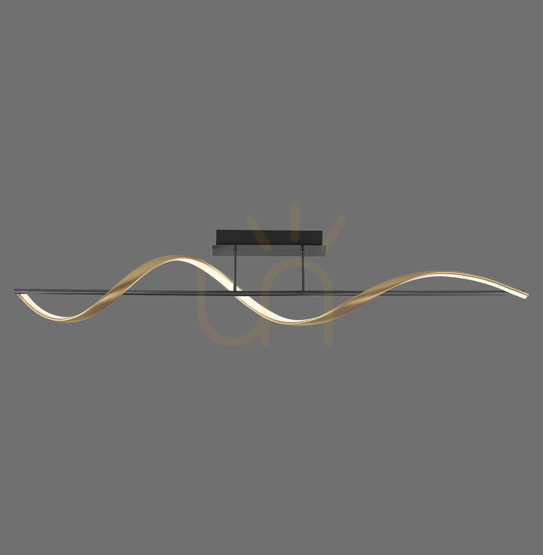Q-SWING Plafond 6385-13 Messing 1xLED