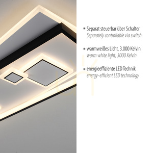 Plafond MAILAK 6391-16 Schwarz 8xLED small 3