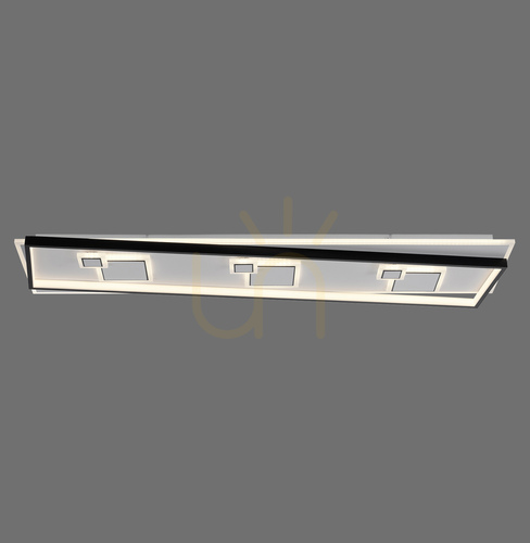 Prüfen Plafond MAILAK 6391-16 Schwarz 8xLED