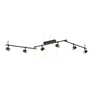 Paul Neuhaus Barik 6526-18 Deckenleuchte, 6×GU10 + LED small 6