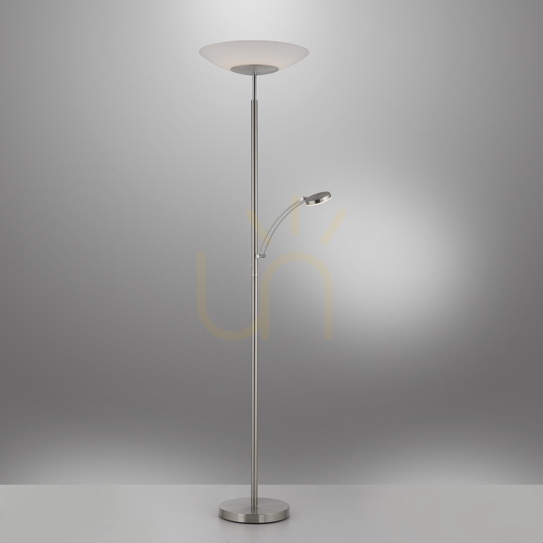 Zeige ALFRED 655-55 Silber 2xLED Stehleuchte ALFRED 655-55 Silber 2xLED Stehleuchte