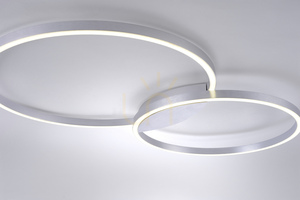 Q-KATE plafond 6589-95 Silber 2xLED small 10