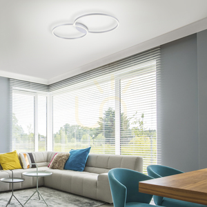 Q-KATE plafond 6589-95 Silber 2xLED small 2