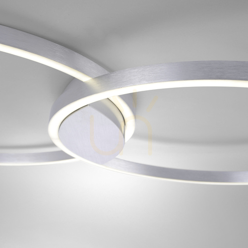 Prüfen Paul Neuhaus Q-KATE 6589-95 LED-Deckenleuchte, stahlfarben, 96,4 cm, 42 W