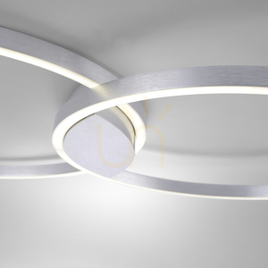 Q-KATE plafond 6589-95 Silber 2xLED small 8