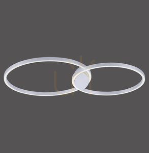Q-KATE plafond 6589-95 Silber 2xLED small 0
