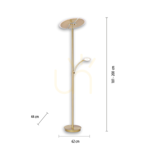 ARTUR Stehleuchte 673-60 Braun 3xLED small 6
