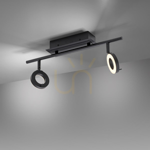 Plafond SILEDA 6781-13 Schwarz 2xLED small 10