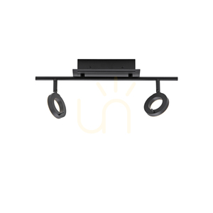 Plafond SILEDA 6781-13 Schwarz 2xLED small 13