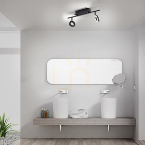 Plafond SILEDA 6781-13 Schwarz 2xLED small 2