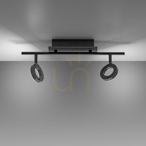 Plafond SILEDA 6781-13 Schwarz 2xLED small 5