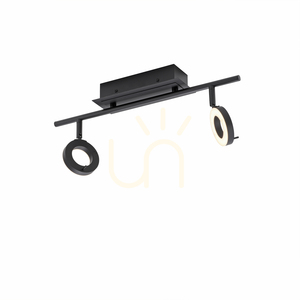 Plafond SILEDA 6781-13 Schwarz 2xLED small 7