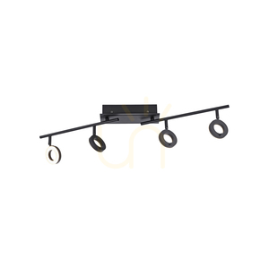 SILEDA Plafond 6786-13 Schwarz 4xLED small 14