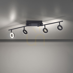 SILEDA Plafond 6786-13 Schwarz 4xLED small 4