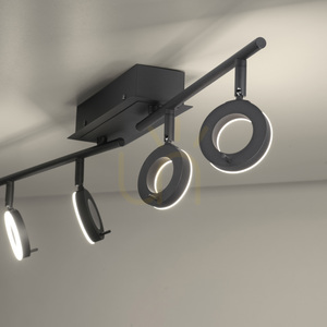 SILEDA Plafond 6786-13 Schwarz 4xLED small 8