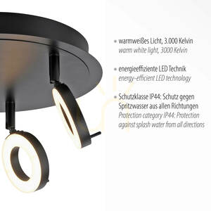 SILEDA plafond 6788-13 Anthrazit 3xLED small 3