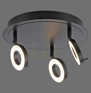SILEDA plafond 6788-13 Anthrazit 3xLED small 0