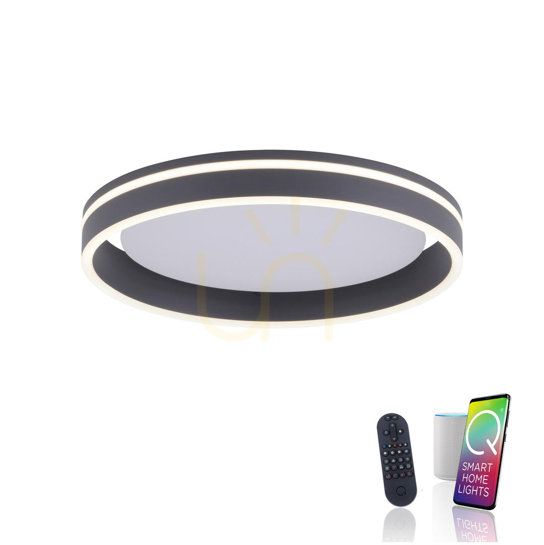 Aussicht Plafond Q-VITO 8414-13 Anthrazit 1xLED Plafond Q-VITO 8414-13 Anthrazit 1xLED