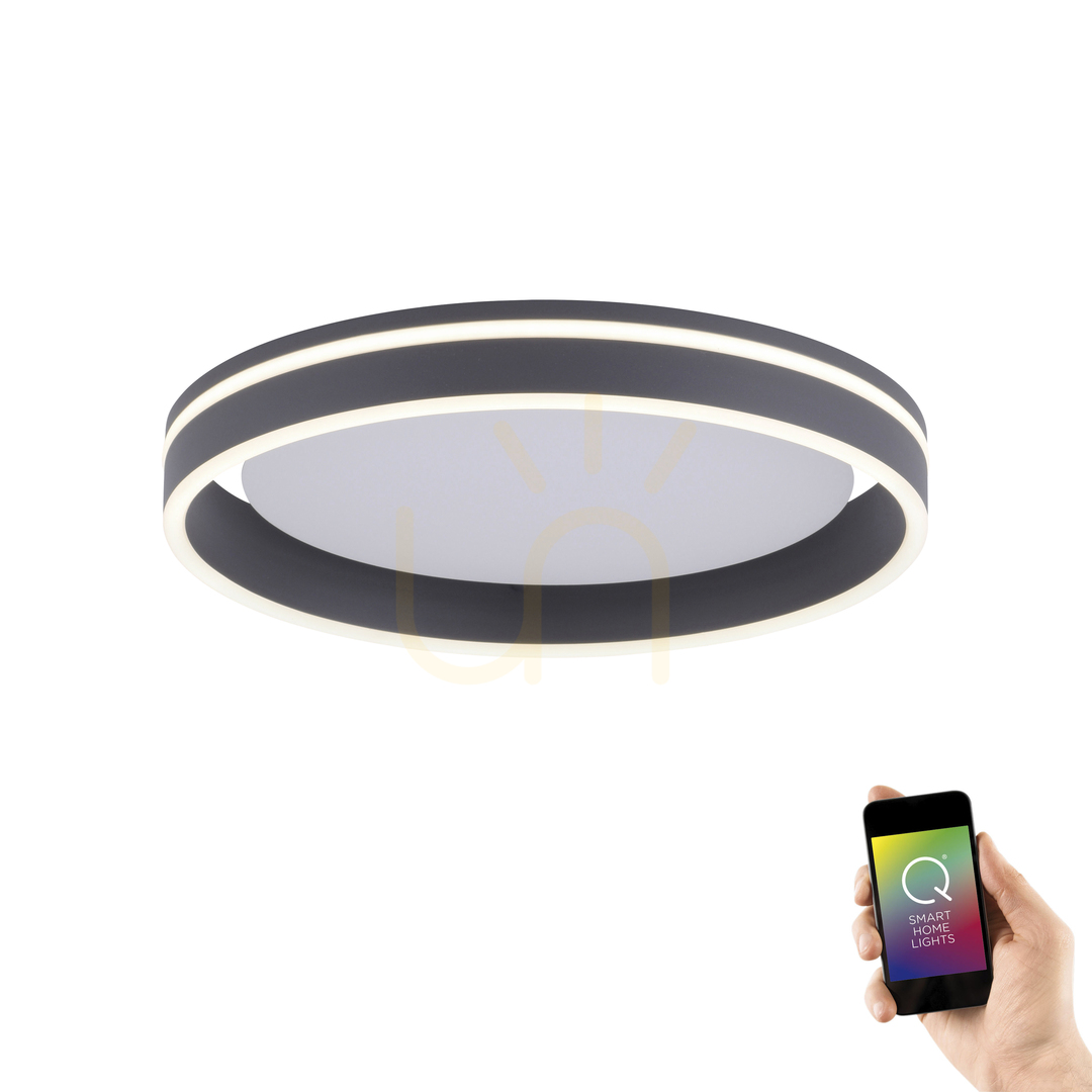 Aussicht Plafond Q-VITO 8414-13 Anthrazit 1xLED Plafond Q-VITO 8414-13 Anthrazit 1xLED