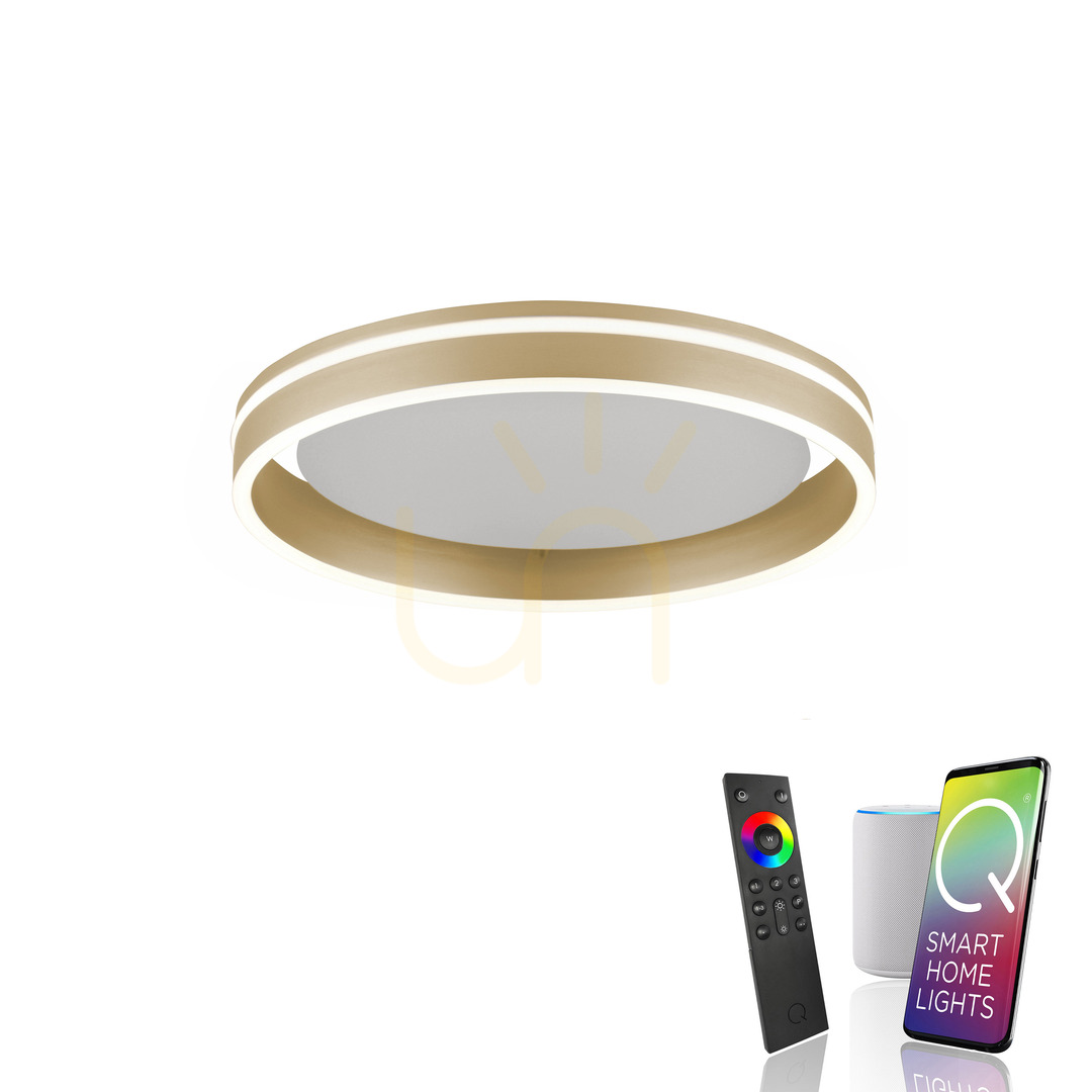 Aussicht Plafond Q-VITO 8414-60 Bronze 1xLED Plafond Q-VITO 8414-60 Bronze 1xLED