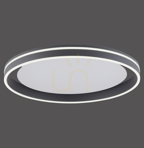 Prüfen Plafond Q-VITO 8416-13 Anthrazit 1xLED