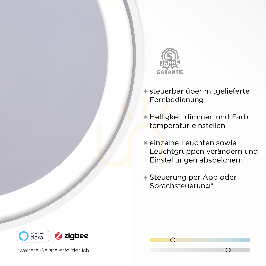 Anzeige Plafond Q-VITO 8416-55 Silber 1xLED Plafond Q-VITO 8416-55 Silber 1xLED
