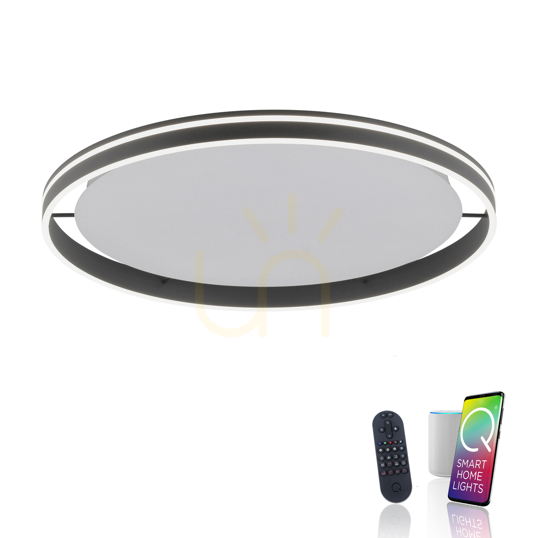 Aussicht Plafond Q-VITO 8418-13 Anthrazit 1xLED Plafond Q-VITO 8418-13 Anthrazit 1xLED