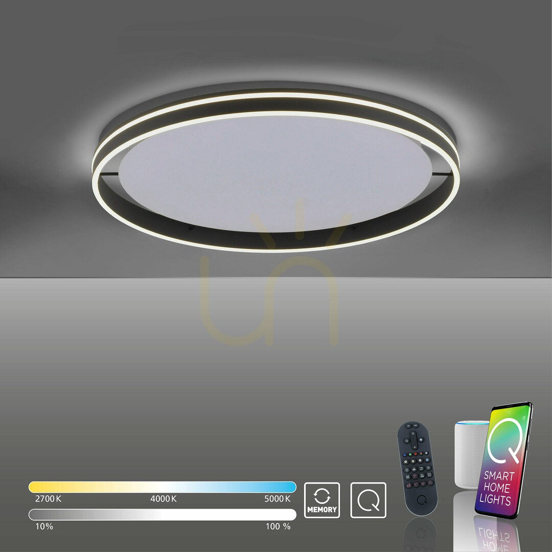Prüfen Plafond Q-VITO 8418-13 Anthrazit 1xLED Plafond Q-VITO 8418-13 Anthrazit 1xLED
