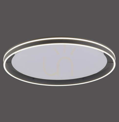 Prüfen Plafond Q-VITO 8418-13 Anthrazit 1xLED