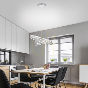 Q-VITO Pendelleuchte 8420-55 Silber 2xLED small 2
