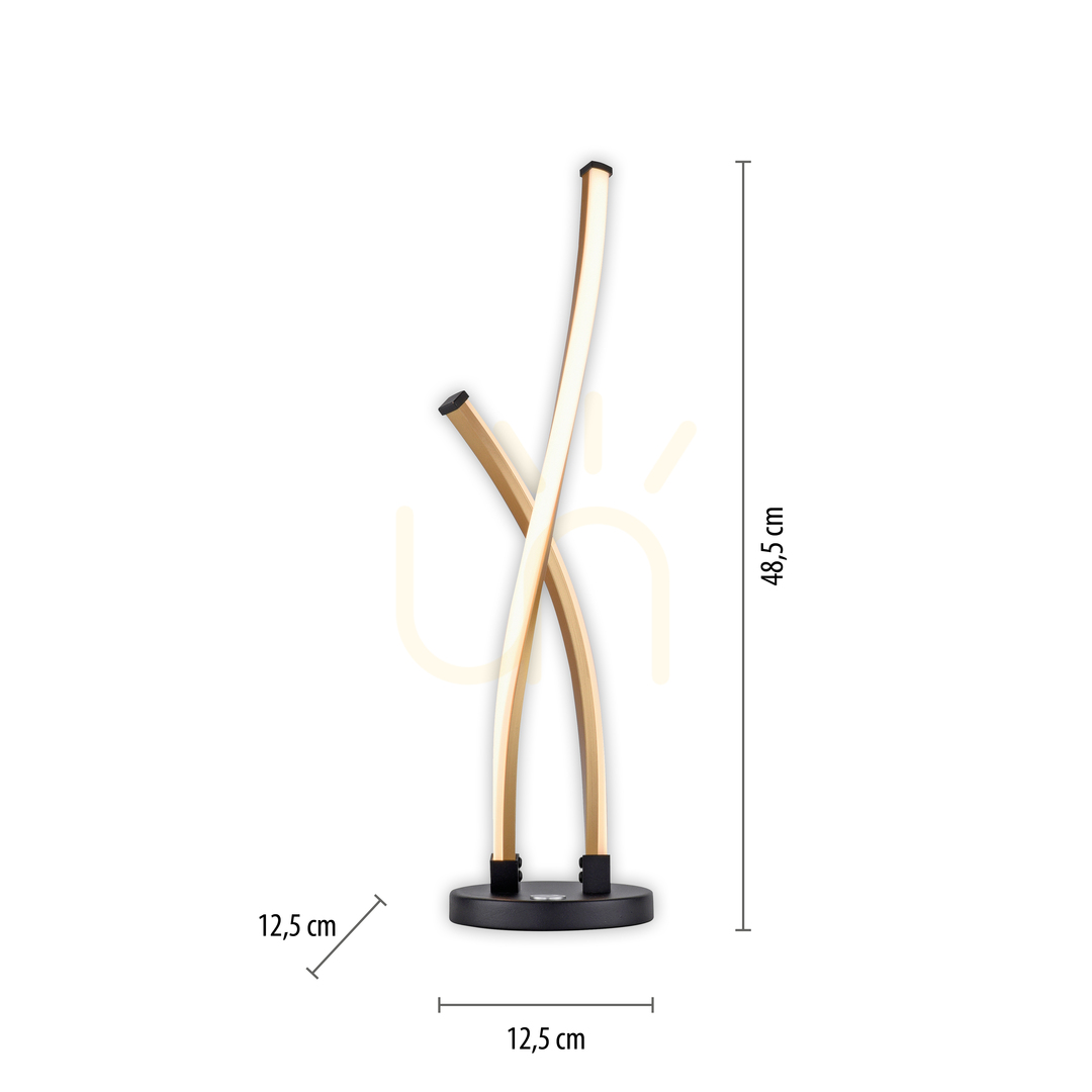 Anzeige POLINA Tischleuchte 9141-18 Gold 1xLED POLINA Tischleuchte 9141-18 Gold 1xLED
